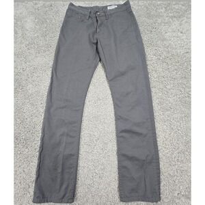 Gustin Straight Fit Chinos Mens 33 (Fits 30x32) Gray Cotton Twill USA MadePants
